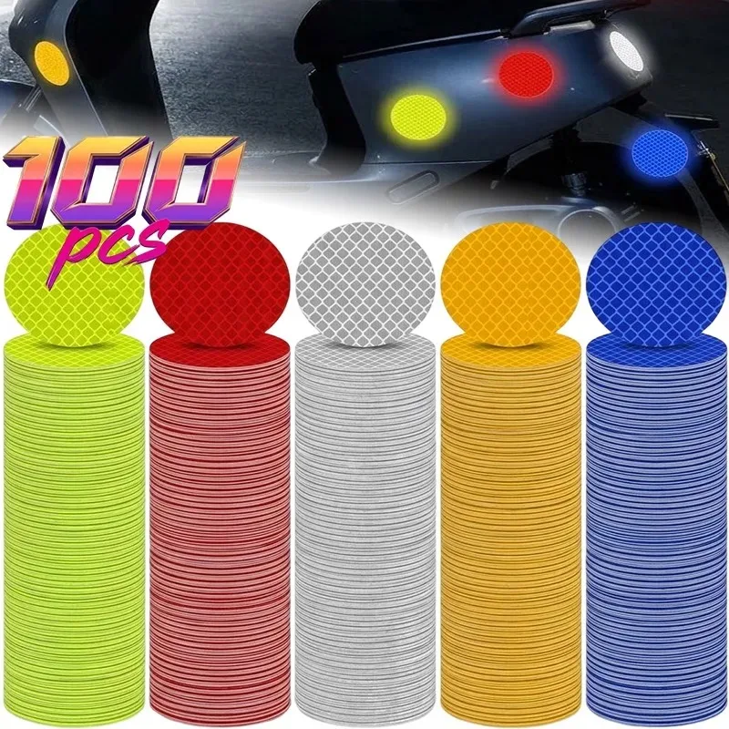 Universal Reflective Stickers Waterproof Safety Warning Tape Strong Glow Decals for Camping Backpack Hiking Running Accessories