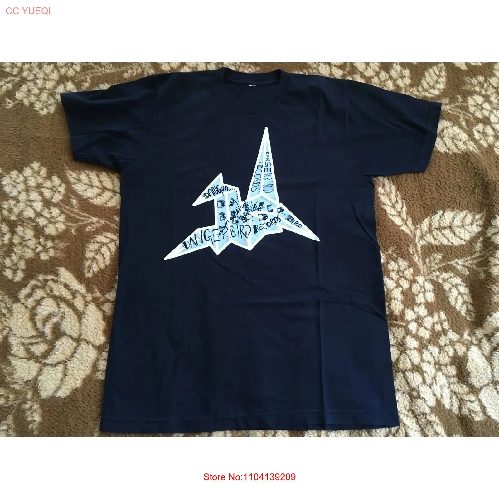 Camiseta Vintage Danger Bird Records de algodón para fanáticos, todas las tallas, Z101, vintage, lavada, transpirable, versátil, gráfica, informal, unisex