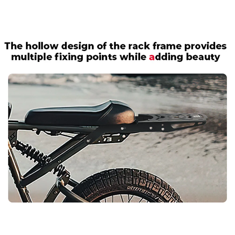 For Super73 R Series Rear Rack Aluminum Bike Cargo Rack Luggage Basket Carrier Tail Storage Electric Bike Accessories Shelf
