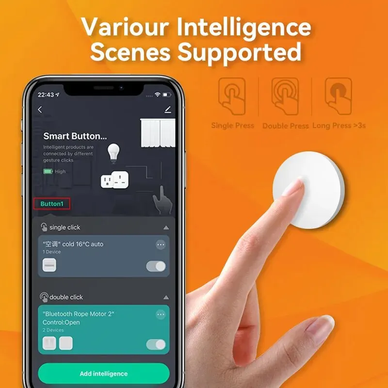 Умный беспроводной кнопочный переключатель Tuya Zigbee, дистанционное управление, связь нескольких сцен, поддержка Alexa Goolge, поддержка домашнего