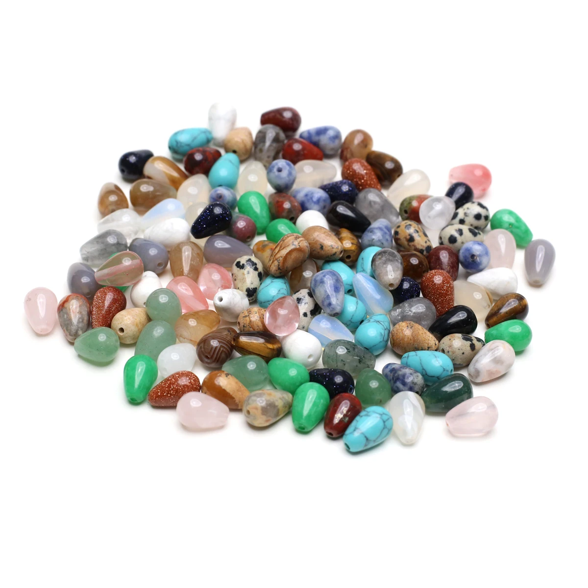 

5/10/20pcs Natural Stone Mixed Color Crystal Beads Aquarius Shape Loose Spacer Beads for Jewelry Making DIY Necklace Accessories