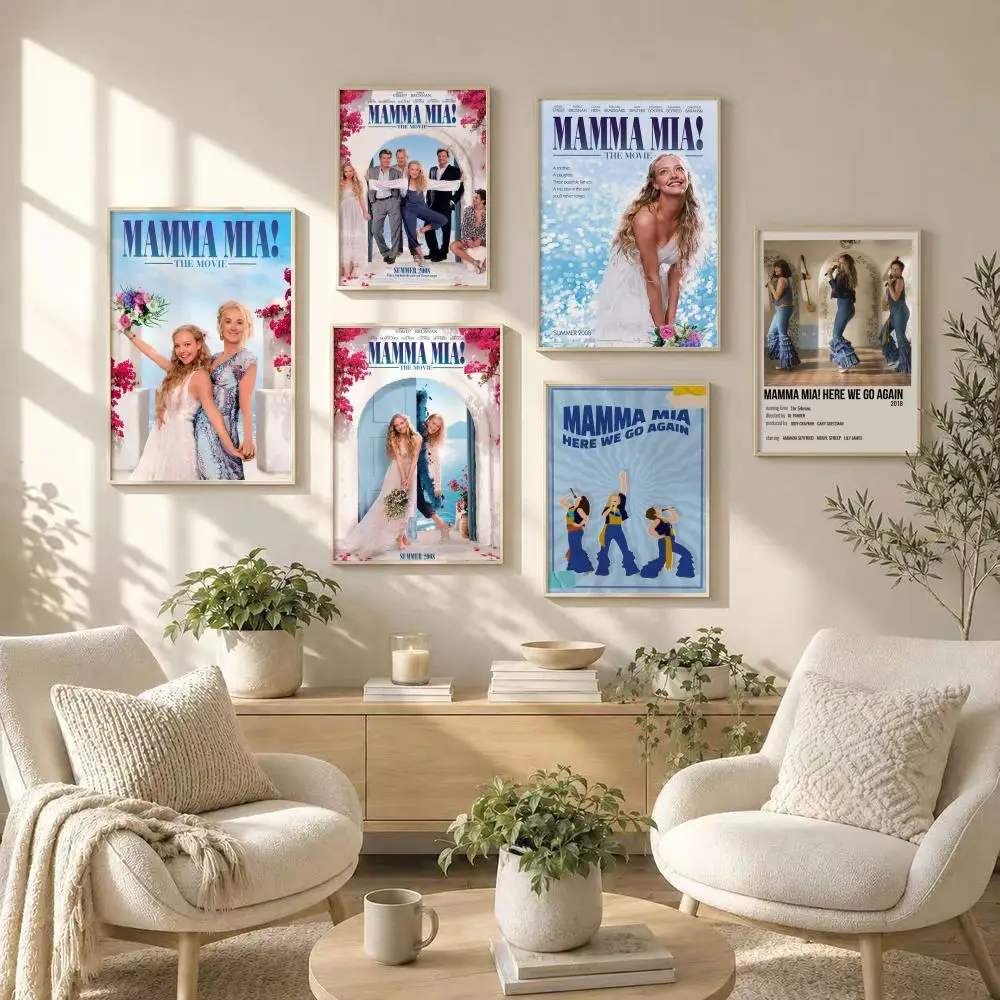 M-Mamma Mia TV Poster HD art sticky wall waterproof home living room bedroom bar aesthetic decoration