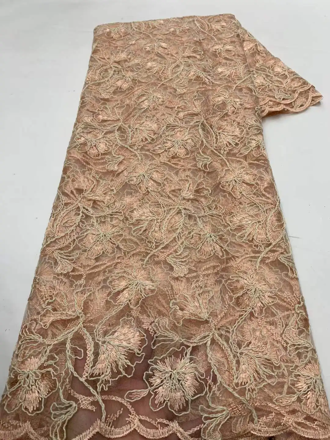 Africa Nigerian Beaded French Mesh Lace With Sequins High Quality 2025 Embroidery Lace Sequins Lace For Wedding Dresses Women