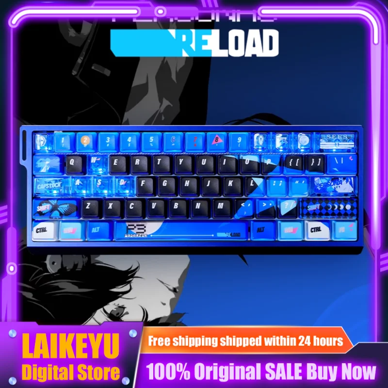 

P3R Themed Anime Keycap Mechanical Keyboard PBT Dye-Sublimation Custom Keycaps PC Gaming Keyboard Accessory Gift Collection
