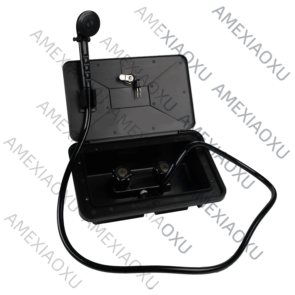 

1 Set Shower Head Exterior Shower Box Kit Portable Bath Box For RV Boat Motorhome