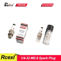 Rcexl 1/4-32 ME-8 Spark Plug Iridium Power for RC JBA NGH RCGF Gas Engine Airplane Model Accessories