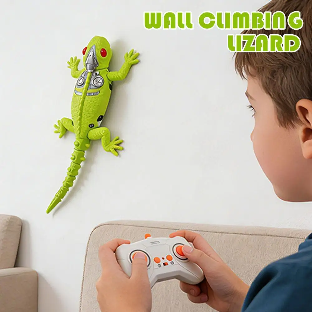 Wall Climbing Lizard Electrically Remote-controlled Toy For Floor & Wall Gecko Chameleon Simulation Animal Toy Gift For Kids