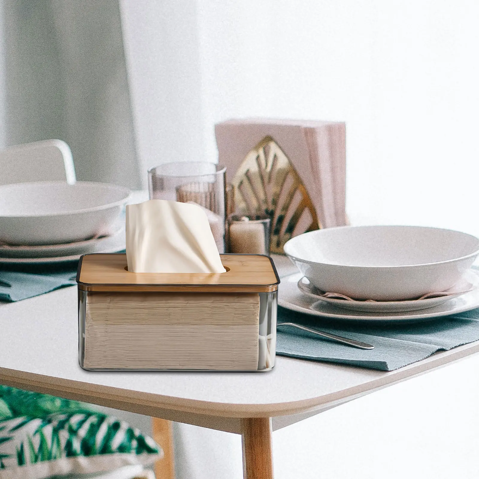 

Napkin Box Container Paper Tissue Containers Boxes Cube Holder Facial Tissues Cover for Shoe Travel