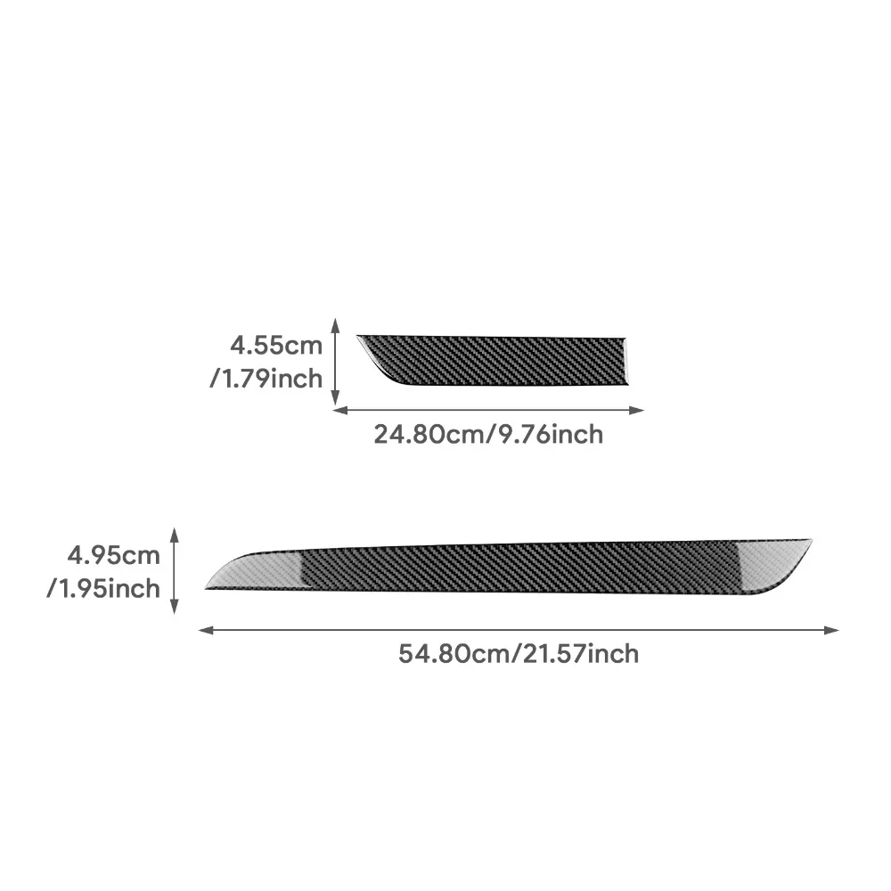 Carbon Fiber Center Console Dashboard Panel Protected Cover For Subaru Legacy Outback 2015-2019 Car Interior Strips Accessories