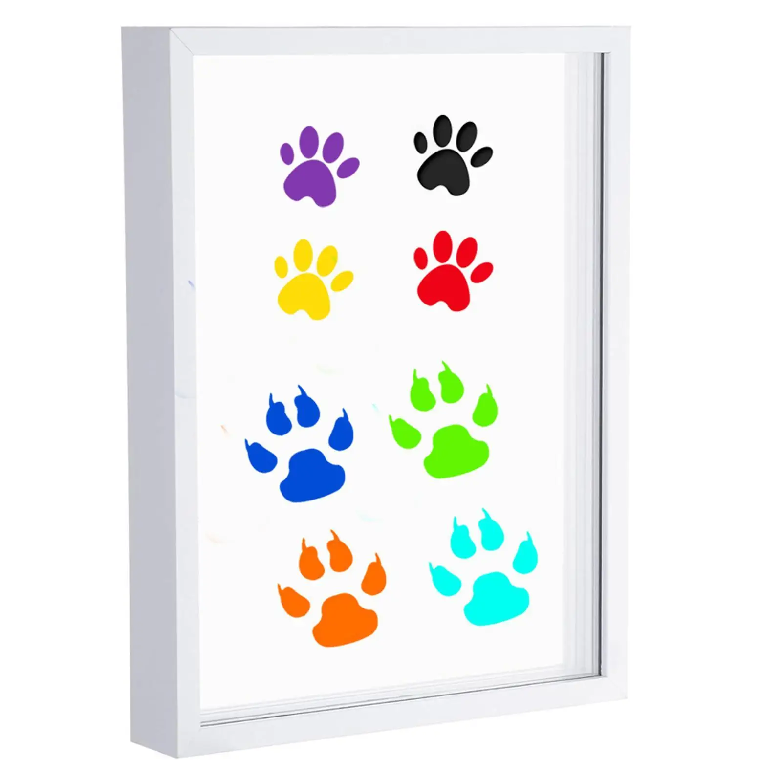 Pets Paws and Nose Print Impression Set Pet Lover Gifts DIY Art 6 Colors Paint Wooden Photo Frame Memorial Frame