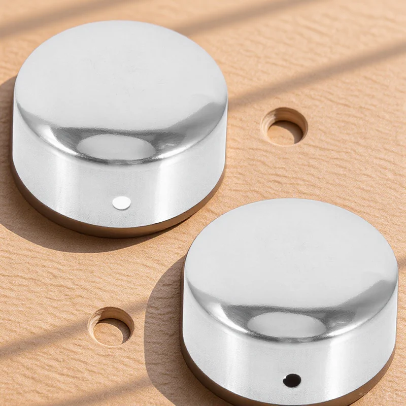 

2pcs Stainless Steel Handrail End Caps Smooth Protective Tube Plugs For Wood Rail Metal Pipe Fittings Tubing Projects End Cap