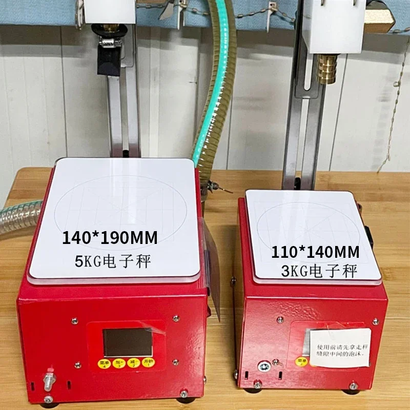 Máquina comercial de enchimento de mel e pasta, bomba de engrenagem, tipo de pesagem, enchimento automático de líquido viscoso, 5kg