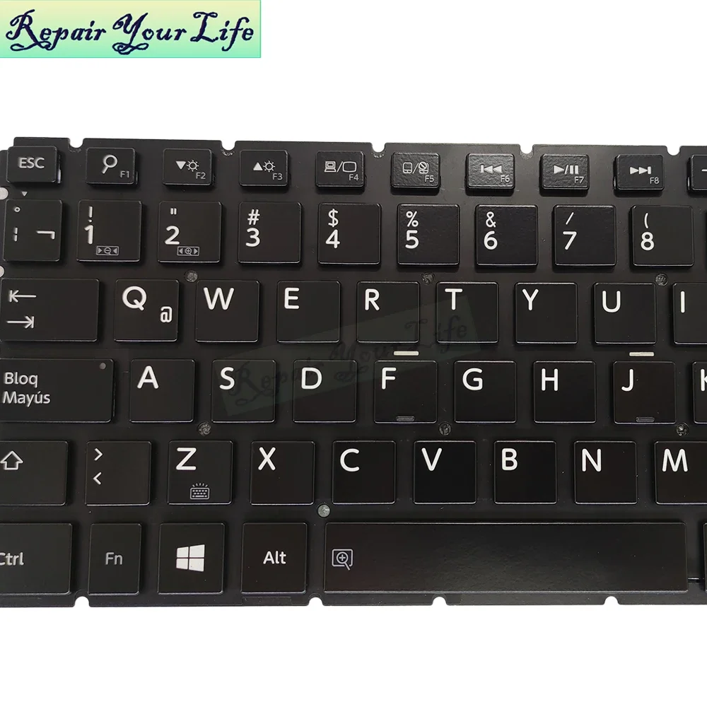 US Latin Backlit Keyboard For Toshiba Satellite L50 B L50 C L55-B L55-C L50D-B L50T-B L50DT-B L70-C LA Keyboard Backlight New