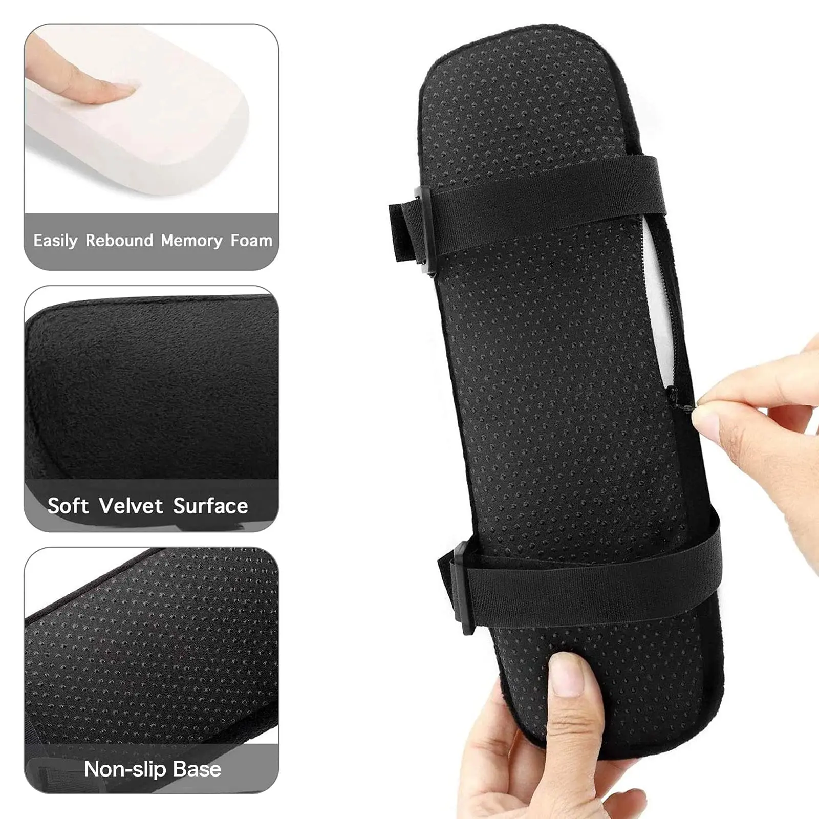 2/4/8PCS Stuhl Armlehne Pads Memory Foam Ellenbogen Kissen Hause Büro Stuhl Armlehne Abdeckungen Bequeme computer Gaming Ellenbogen Unterstützung Pad – Detail 4