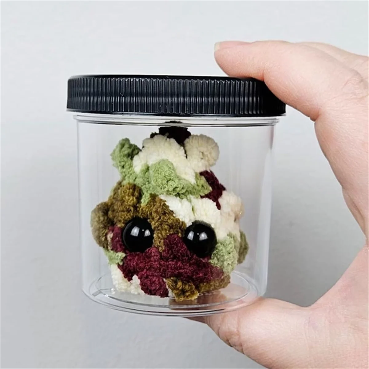 T71C ใช้ Weed Nugget Plushie ใน Jar Handmade ตุ๊กตาของเล่นตุ๊กตา, little Weed Nugget Plushie การ์ด