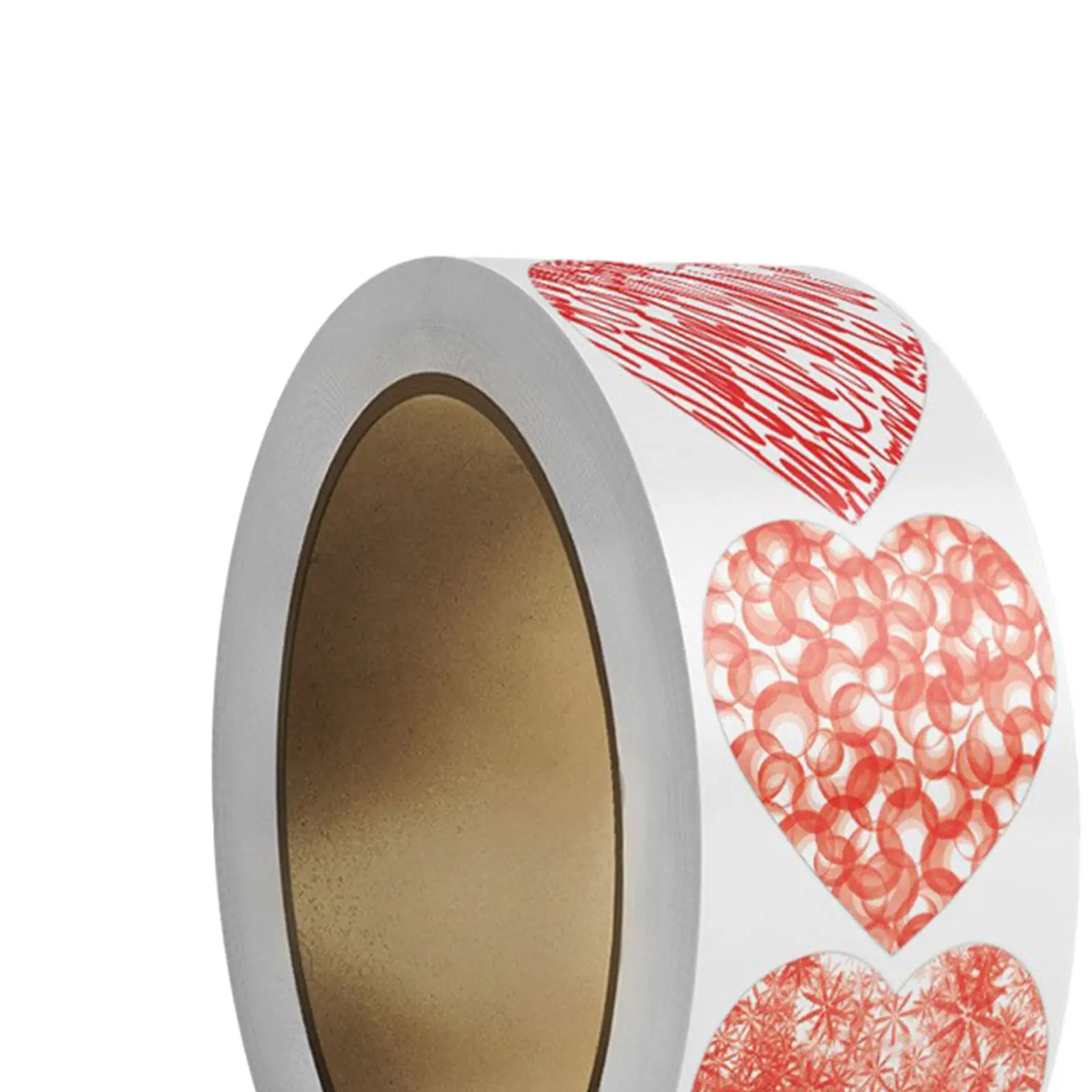 500Pcs Heart Stickers Roll Valentines Day Stickers Decals for Gift Wrapping