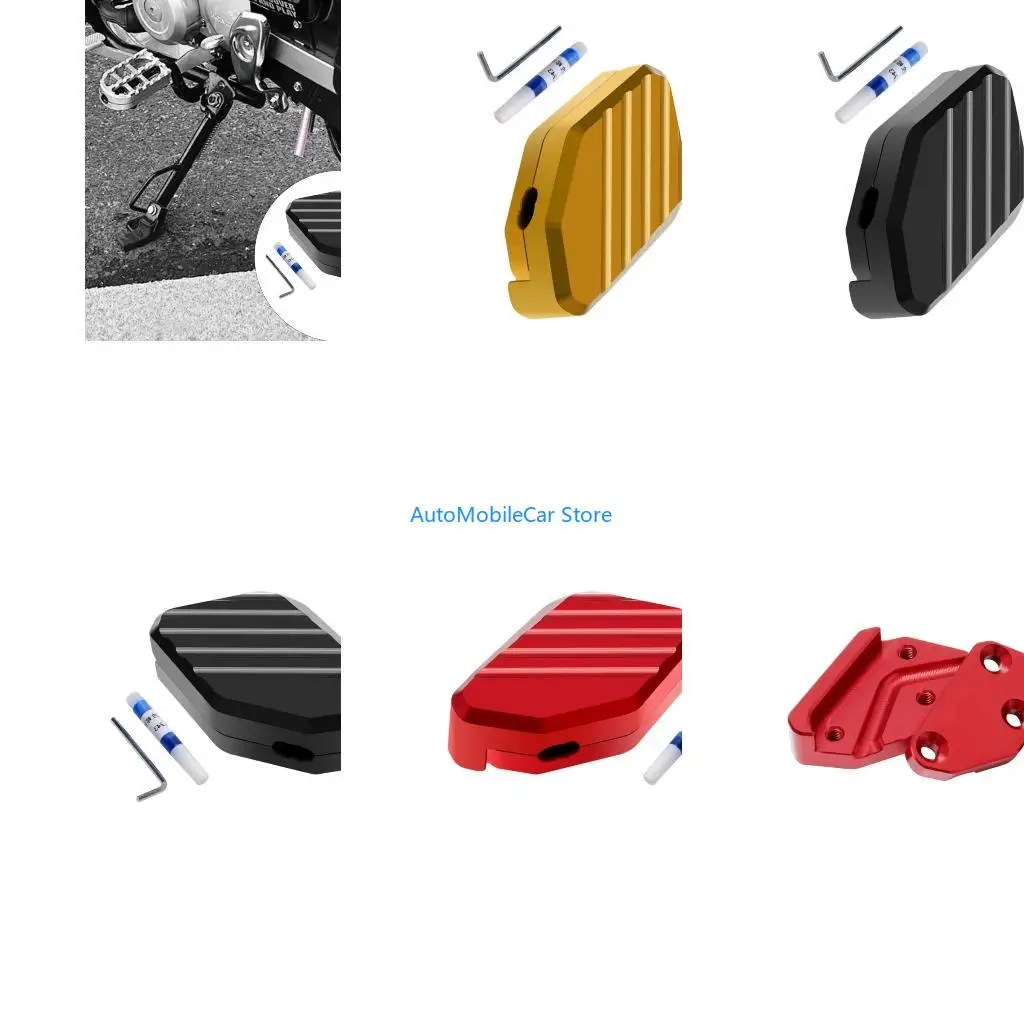 G8TE Precisions Aluminum Motorcycle Side Stand Foot Pad for XMAX125/300/250/400 Enhanced Stability on Soft Ground