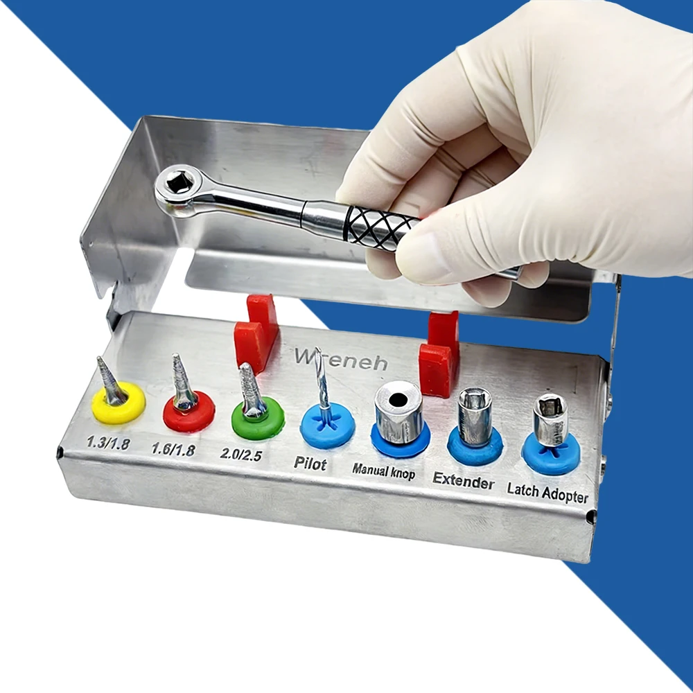 

Набор прецизионных динамометрических ключей для дентальных имплантатов с титановыми инструментами для имплантологии и протезной хирургии