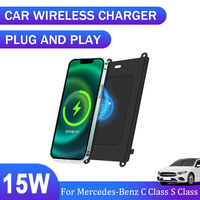 New! Wireless charger,on-board QI phone fast charging panel For Mercedes-Benz C Class C200L C260L S Class S450L S500L 2021 2022