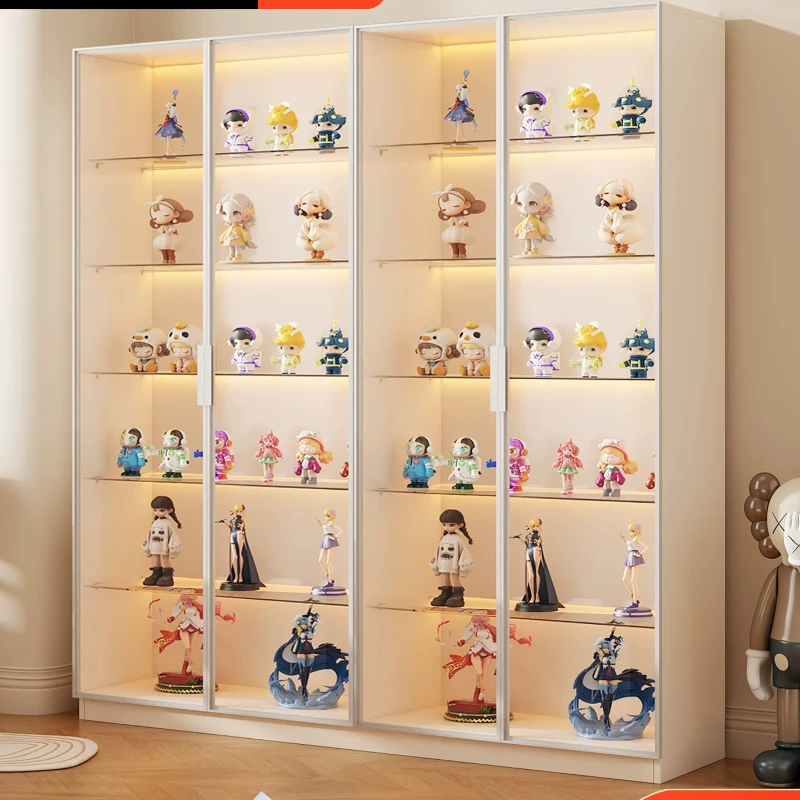 Doll glass door figure display cabinet display home living room blind box Lego model ornament building block wine cabinet