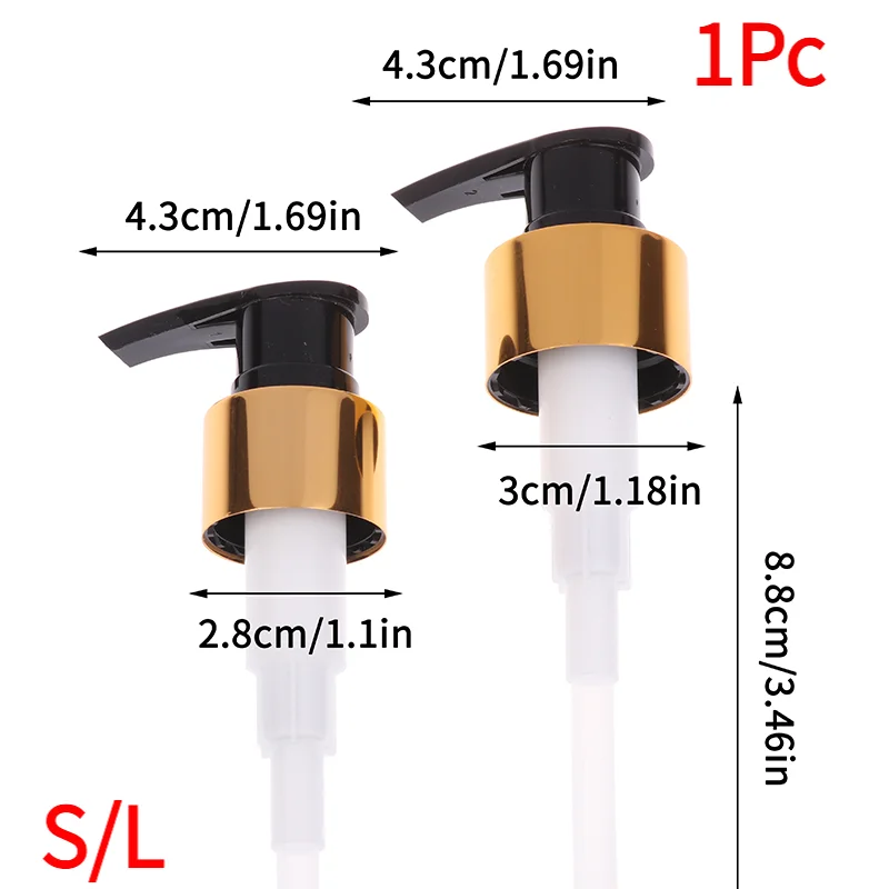 Soap Pump Liquid Pump Head Lotion Dispenser Head Push Type Head 24/28 Thread Bath Shampoo Bottle Press Nozzle Replace Pump Tube.
