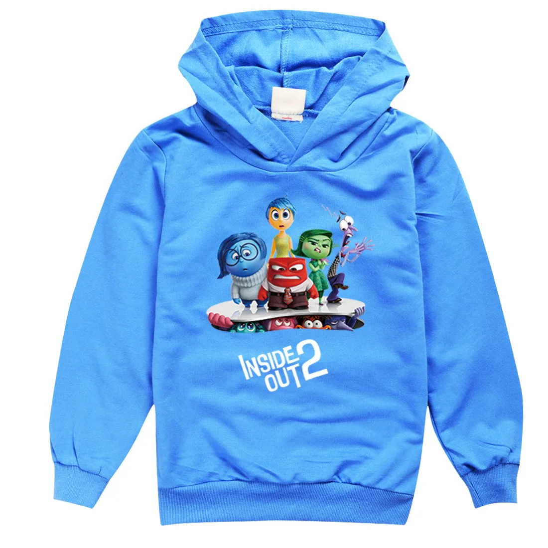 New Inside Out 2 Clothes Kids Hoody Sweatshirt Baby Girls Cartoon Jumper Toddler Boys Pullover Outerwear Children Casual Sweater