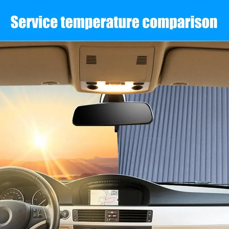 

Retractable Shade Windshield Sunshade for UV Protection Front Rear Window Shades Car Privacy Curtains for Clothes Changing