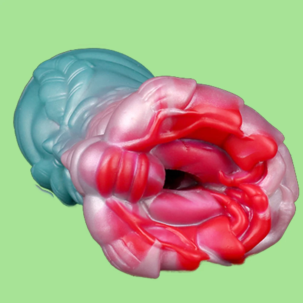 GEEBA Single Hole Male Masturbator Cup Soft Liquid Silicone Penis Exerciser Adult Sex Toys For Men 18+ Massage Realistic Vagina