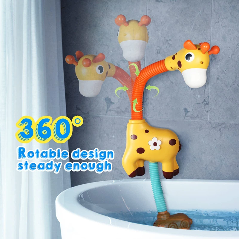 QWZ New Baby Bath Toys Penguin Electric Spray Water Kids Bathroom Bathtubs Bathing Water Toys Toddler Shower Interactive Gifts