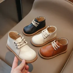 Chaussures de printemps en cuir pour bébés filles, bottes confortables coordonnantes pour enfants, chaussures décontractées pour enfants, semelle souple, chaussures de princesse, taille 21-30