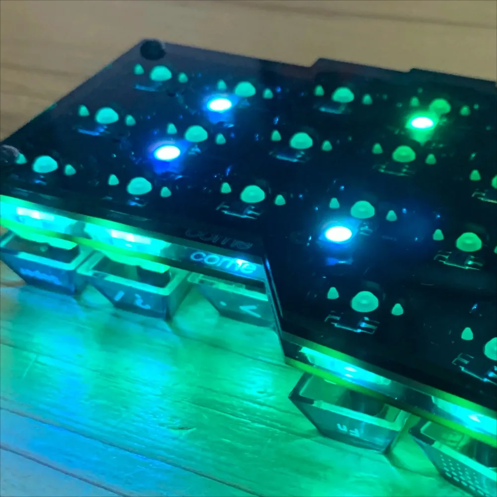 Corne Split Keyboard Sandwich Case for Corne Cherry V3.0.1 FR4 Acrylic Bottom Plate Build Kit Custom Split Keyboard Accessories