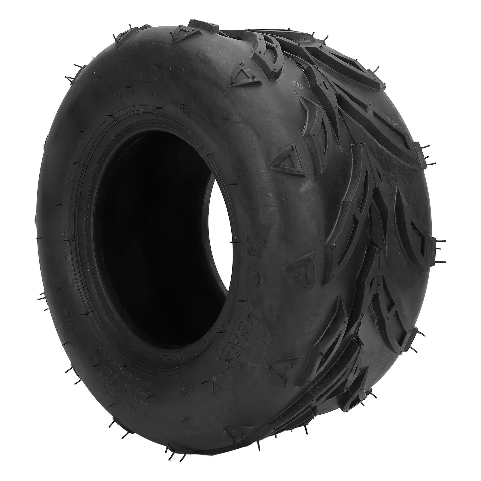 Go Kart Tire 16x8-7, High-Grade 16x8-7 Flame Pattern Vacuum Tire for Off-Road Vehicles, Atv, Utv, Go Karts