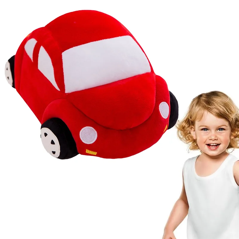 ABSF Car Plush Pillow Cartoon Car Plush Throw Pillow Sofa Bedroom Decor Items Children's Holiday Gifts