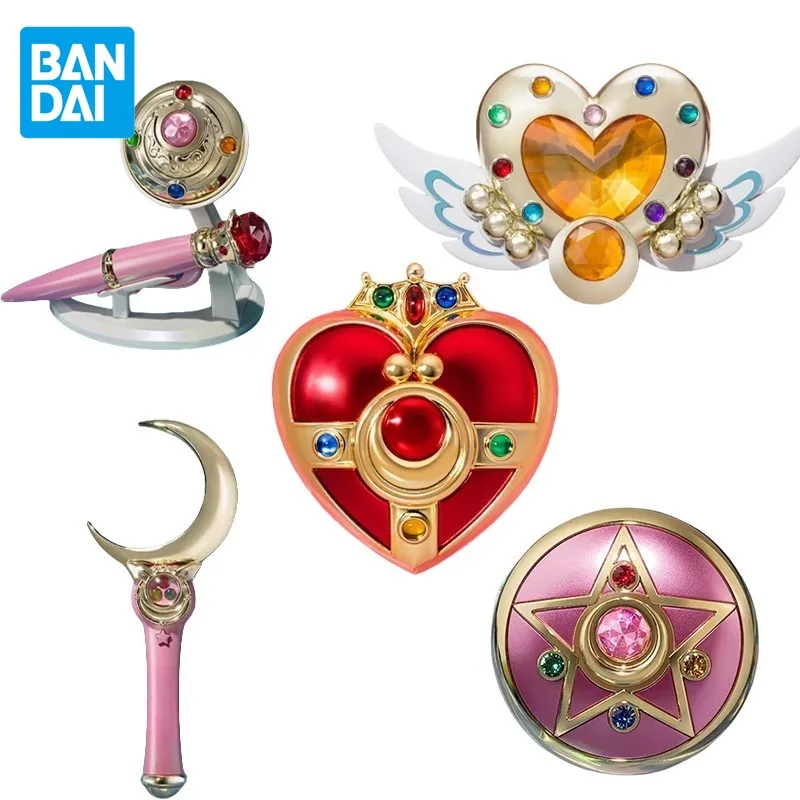 Bandai Original Sailor Moon Anime Figure PROPLICA Crystal Star Cosmic Heurt Compact Action Figure Toys for Kids Gift