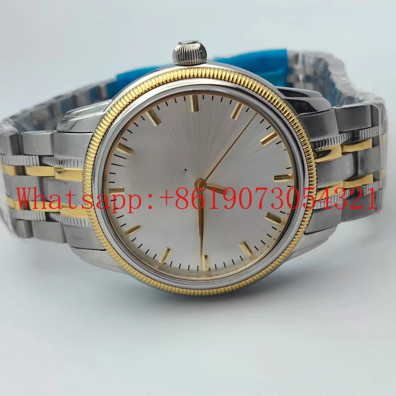 

Полуавтоматические механические мужские часы большого размера золотые модные тенденции 42 мм