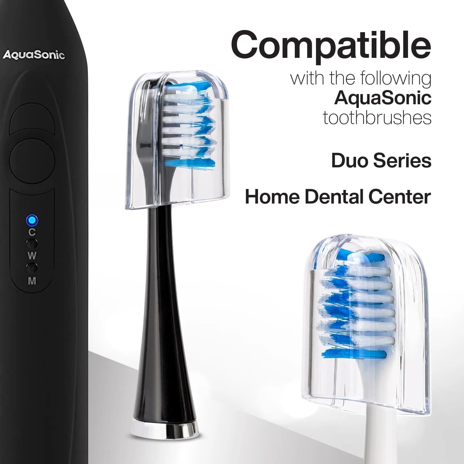 AquaSonic Duo Series Replacement Toothbrush Heads for AquaSonic Duo Series & Home Dental Center