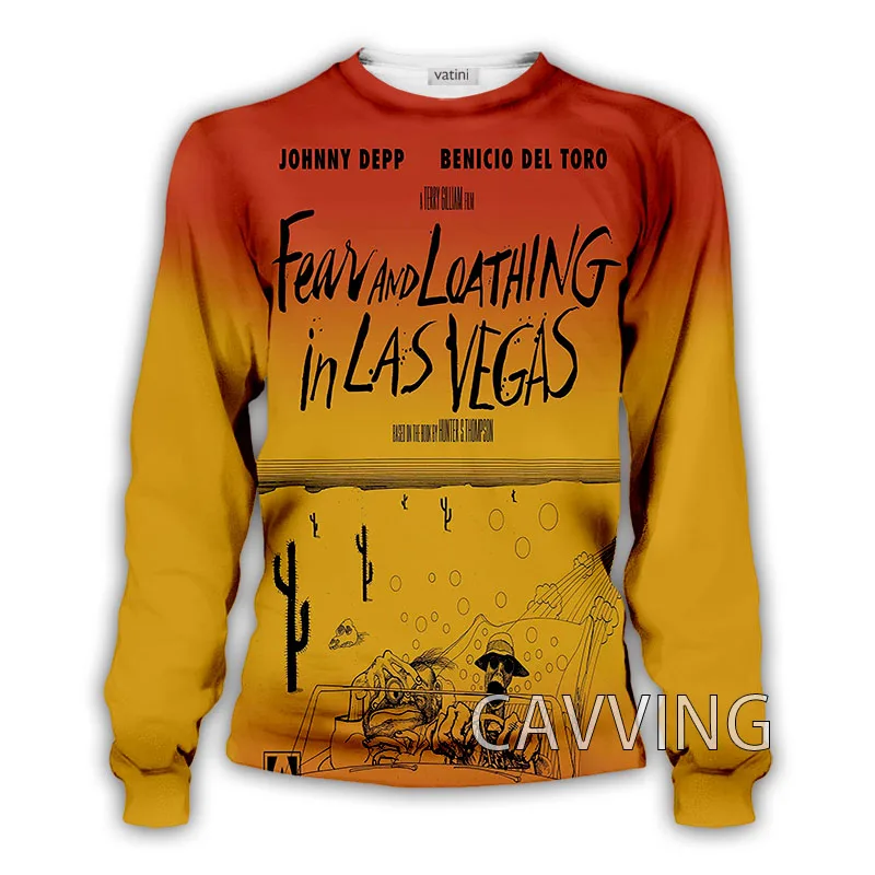 CAVVING 3D PrintedFear and Loathing In Las Vegas Crewneck Sweatshirts Harajuku Styles Tops Long Sleeve Sweatshirts for Men/women