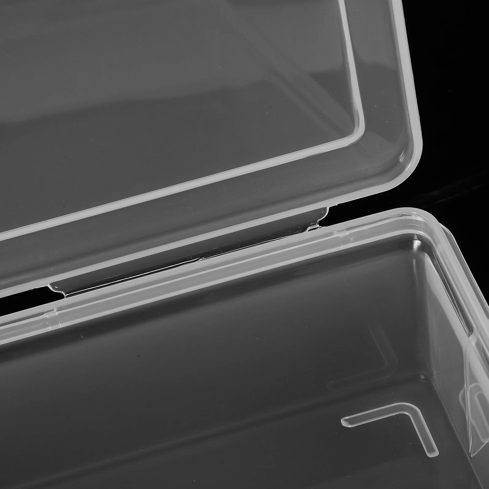 

Sturdy Pp File Storage Box Clear Document Organizer With Buckle Stackable Design Portable Project Case For Magazines Photos