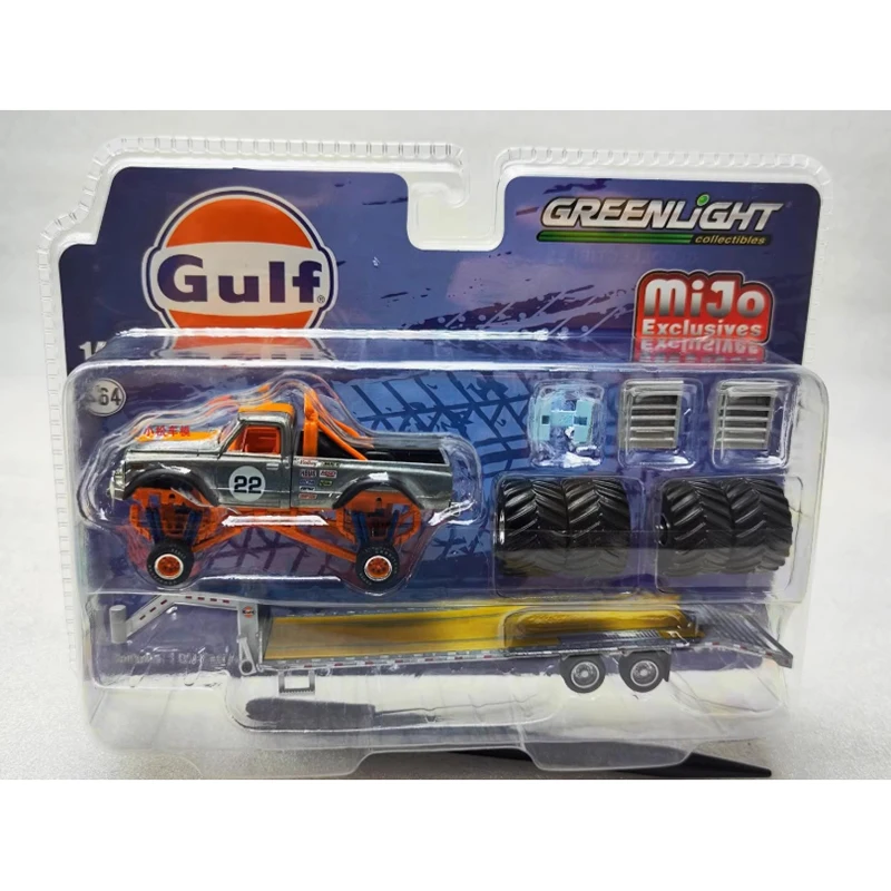 mijo-greenlight-1-64-1972-k-10-camion-et-col-de-cygne-remorque-vernis-edition-alliage-voiture-modele-collection-affichage-ornement-jouet-cadeau