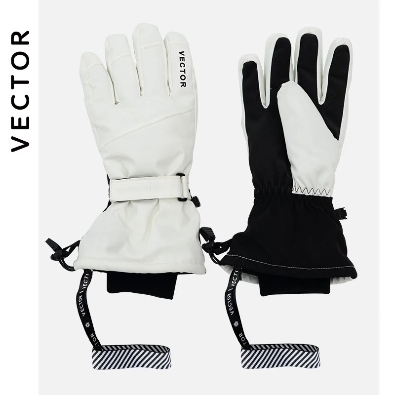 Manoplas Extra gruesas 2 en 1 para hombre y mujer, guantes de esquí, Snowboard, nieve, deportes de invierno, cálidos, impermeables, a prueba de