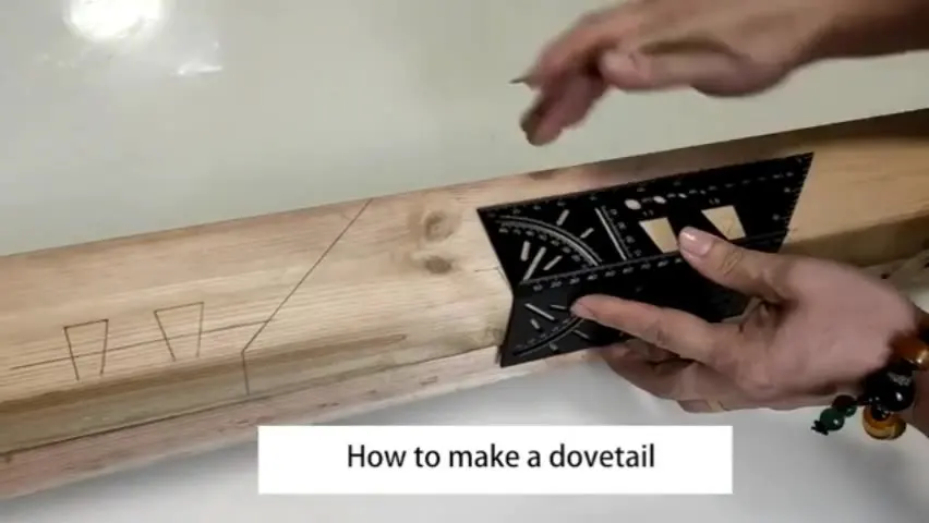 45/90 Degree Woodworking Angle Ruler, 3D Marking Gauge, Multi-Functional Layout Tool for Dovetail & Carpentry Precision Measuri