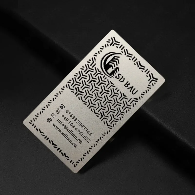 

Precision Cut Stainless Steel Business Metal Card SDB AU Metal Card
