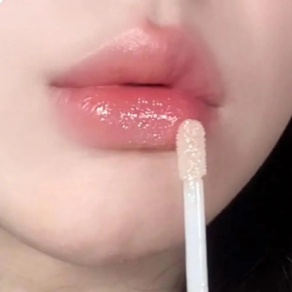 Feuchtigkeitsspendender, praller und funkelnder Lipgloss, wasserglänzende Spiegel-Lippenglasur, feuchtigkeitsspendendes und feuchtigkeitsspendendes Lippenöl für schmutzige Lippen