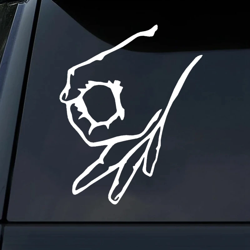 12x15cm CIRCLE PUNCH GAME Vinyl Decal Sticker Car Window Wall Bumper Funny MADE YOU LOOK K528