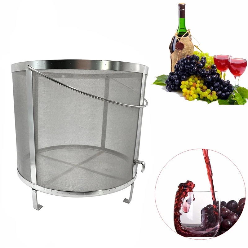 300 micron 304 stainless steel wire mesh filter milk filter bucket household hops filter basket