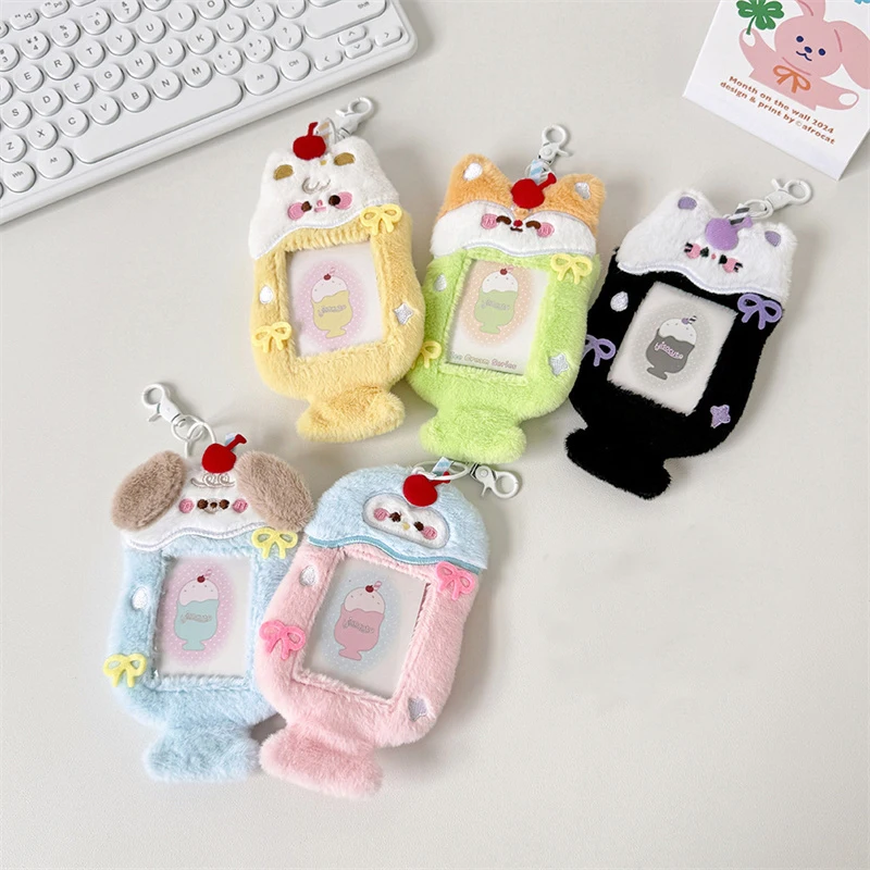 Animal Cartoon idol 3 inch Photo Card Holder Transparent Skeleton Card Case Postcard Collector Card Album photo Photocard holder