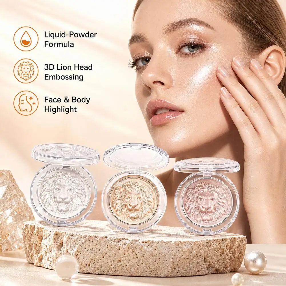 Face Highlighter Palette Illuminator Palette Clear Glittering Fine Pearlescent Luster Natural Glow Waterproof High-Gloss Paste