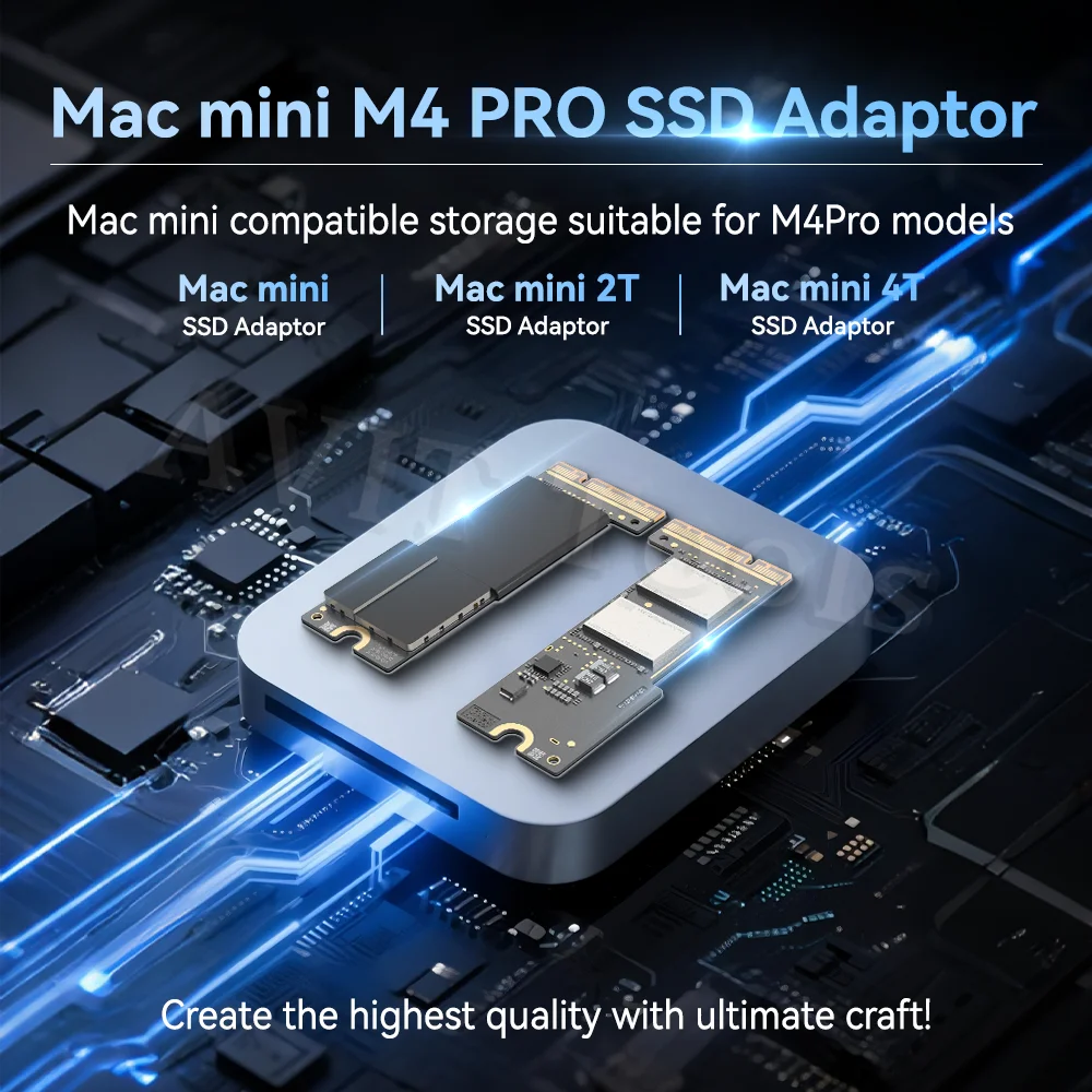 جديد JCID Mac Mini M4 PRO SSD 2 تيرا بايت/4 تيرا بايت قرص صلب داخلي SSD عدة محرك لـ M4PRO SSD قدرة ترقية الذاكرة لتقوم بها بنفسك عدة