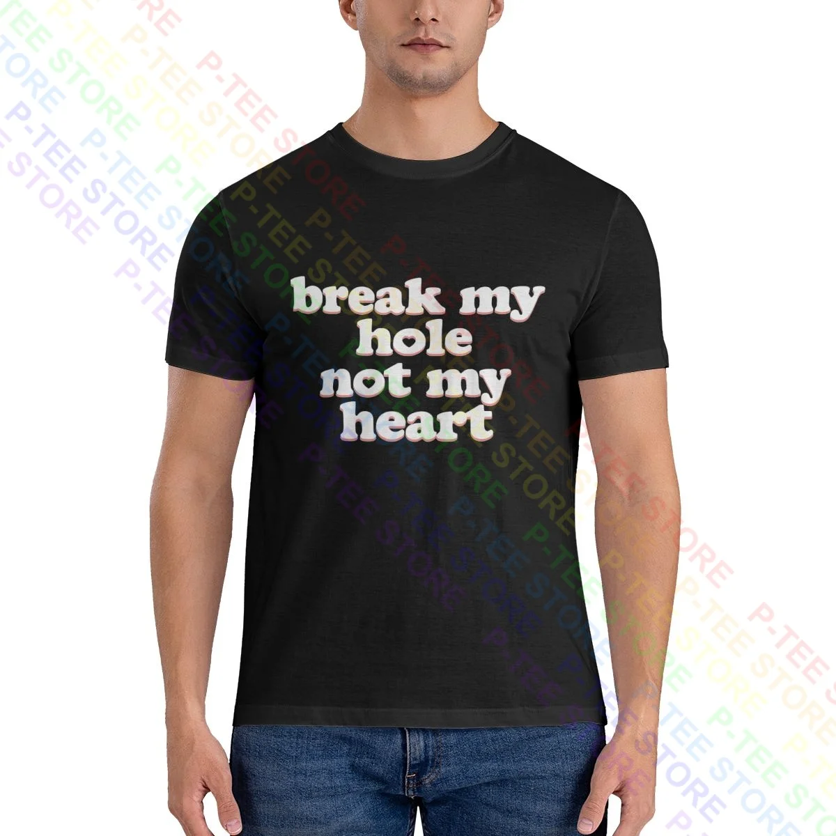 Camiseta de manga corta con agujero de corazón Gay, camiseta divertida y cómoda, Lgbt, Pridegran Canaria, Masc, EM