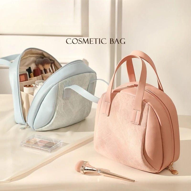 

Women Fashion Makeup Storage Bag Travel PU Leather Shell Cosmetic Bag Handbag Portable Makeup Bag Lipstick Perfume Beauty Pouch